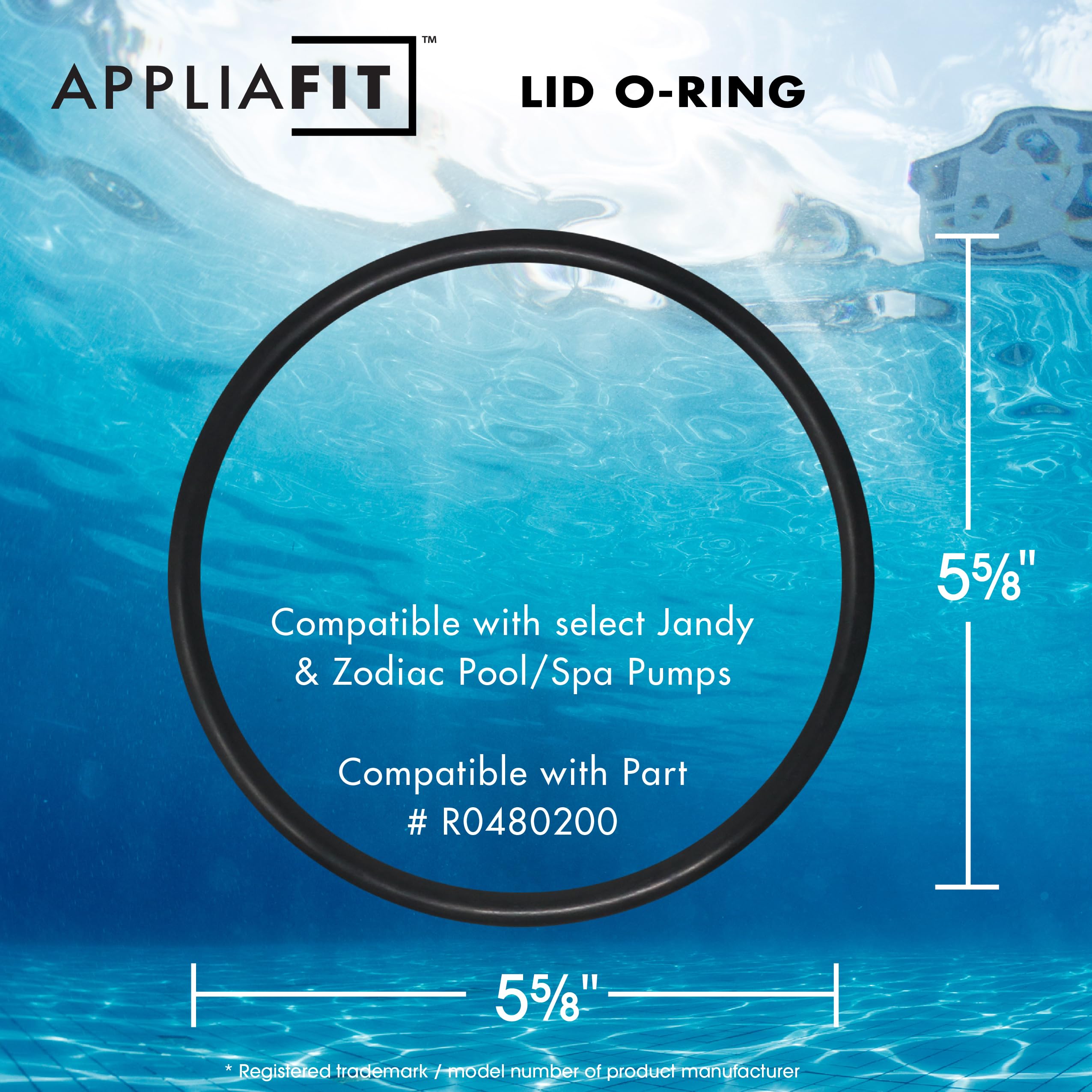 AppliaFit lid O-ring for VS FloPro series improves pump seal performance.