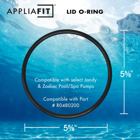 AppliaFit lid O-ring for VS FloPro series improves pump seal performance.