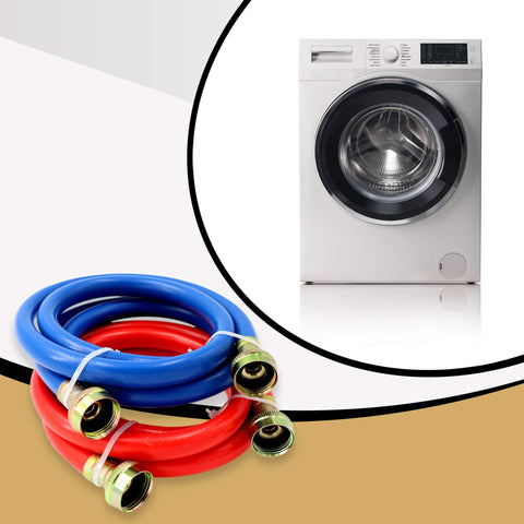 Appliance Pros flexible 6-foot hose offers versatile reach for tight laundry setups.