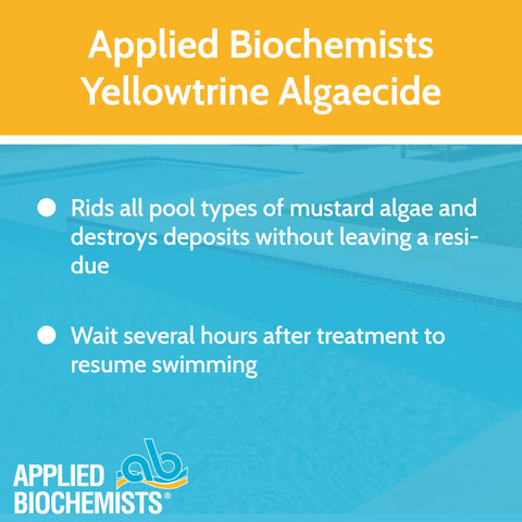 Yellowtrine pouring into pool to combat mustard algae