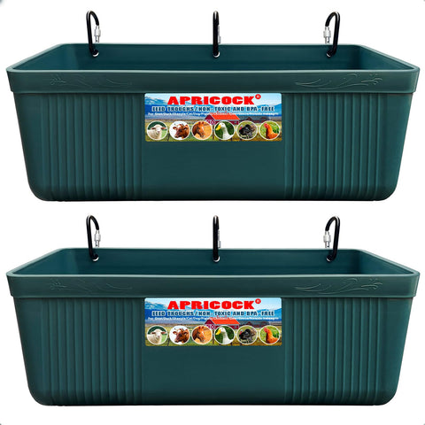 APRICOCK large feed trough assembly for efficient livestock feeding.