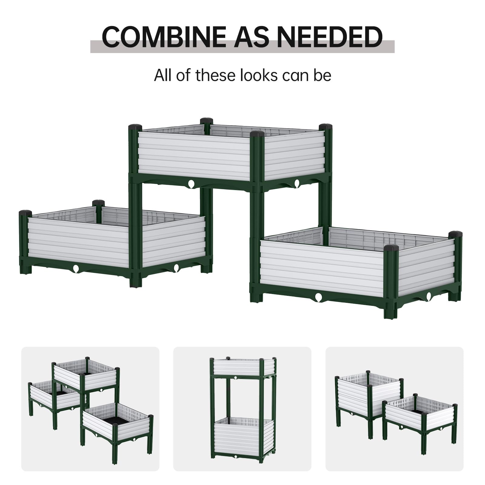 AprilGarden multi-configuration design for flexible layouts in small spaces.