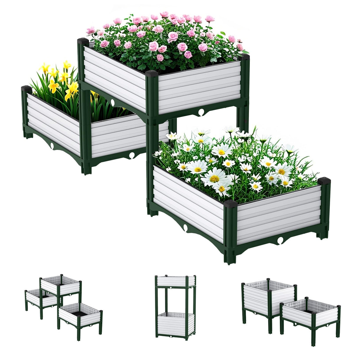 AprilGarden planter box with stable structure, ideal for balcony gardening.