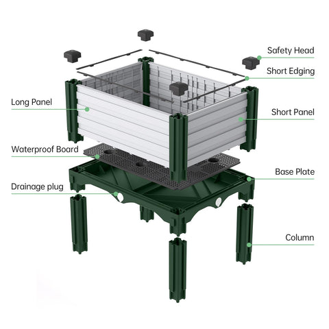 AprilGarden urban garden solution fits balconies, rooftops, and patios.