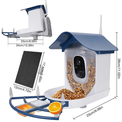Aprilmin solar powered setup keeps backyard birdwatching running