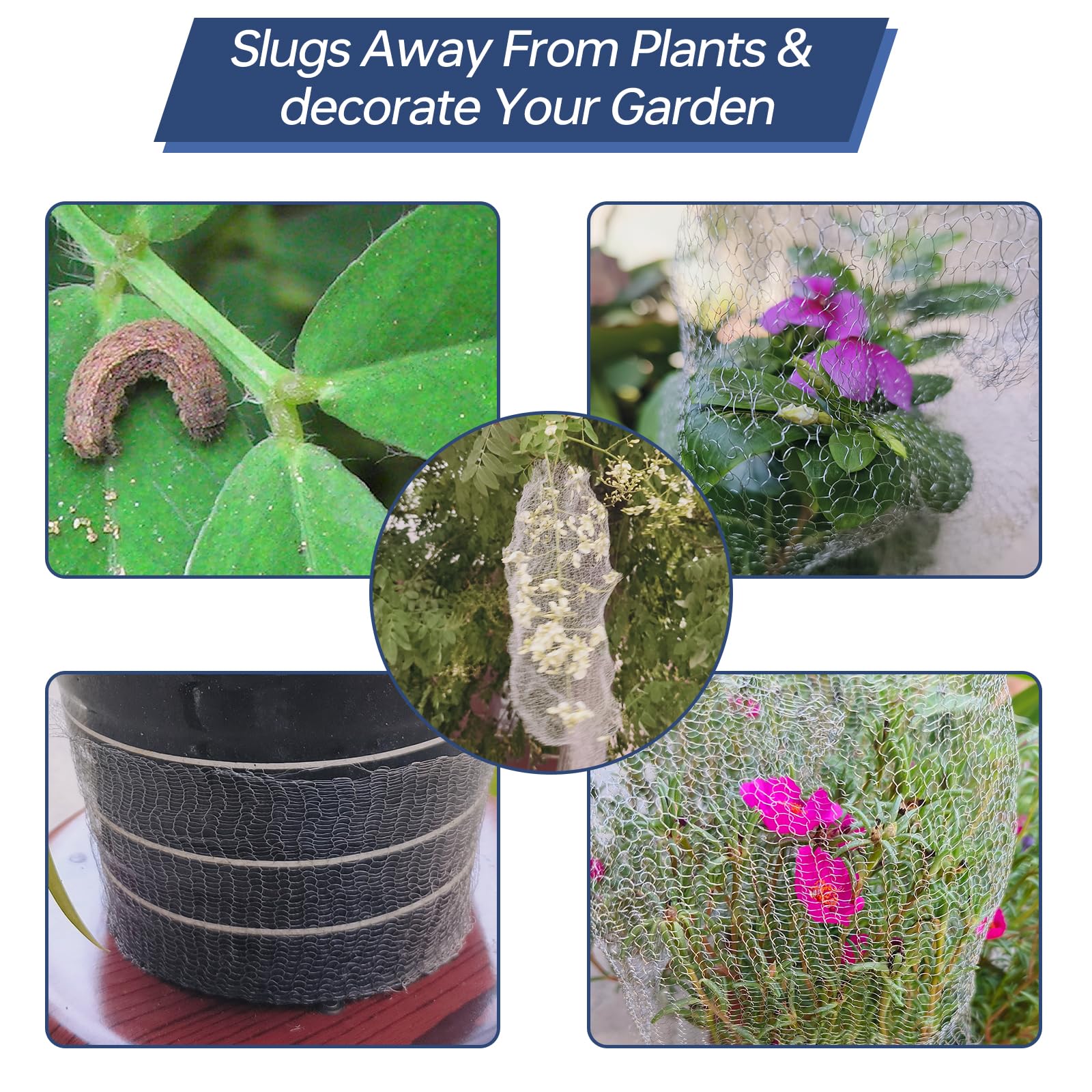 APSHIZE garden mesh in outdoor setting showing rust-resistant finish.
