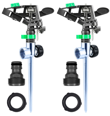APT Pulsating Sprinkler base shown with a durable spike for stable irrigation