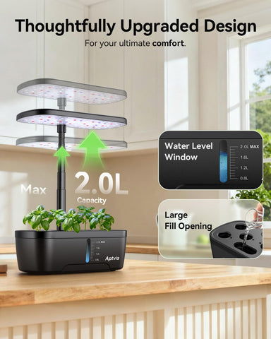Aptvis height-adjustable light keeps plants evenly lit as they grow