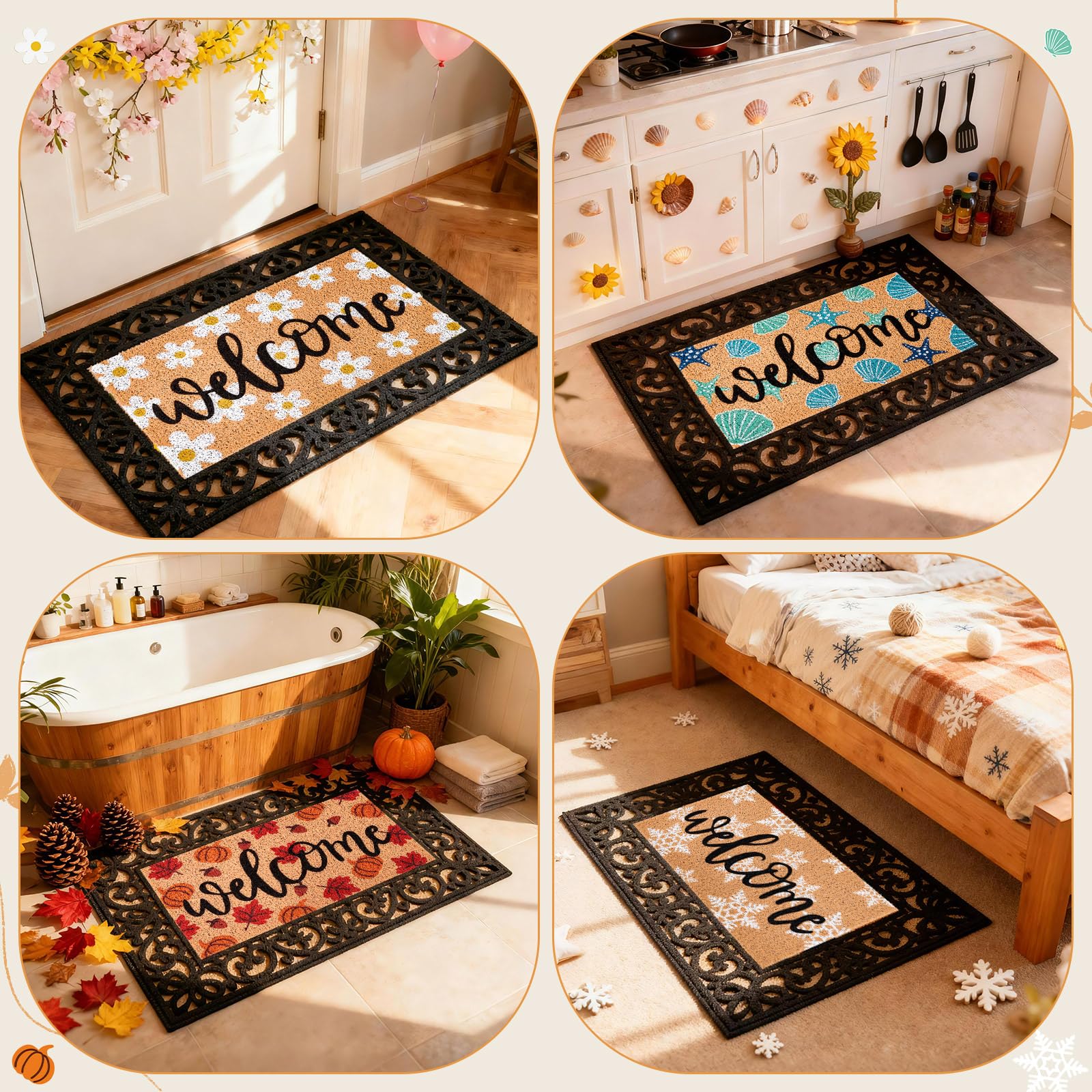 APUDWN pet-friendly entry mat ideal for mud control at the door