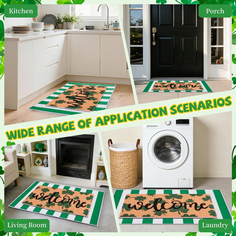 APUDWN shamrock-pattern accent complements seasonal decor with easy pairing options.