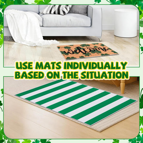 APUDWN St. Patrick's Day doorway decor enhances curb appeal safely.