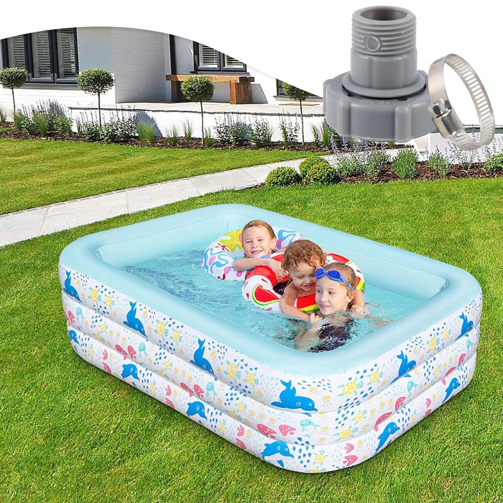 APVOK above-ground pool drain assembly simplifies setup