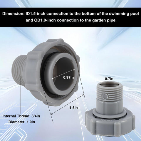 APVOK stainless hose clamp included for secure, drip-free connections