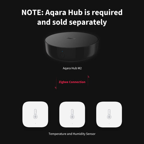 Aqara sensor packaging with hub demonstrates easy setup for Apple HomeKit and Alexa.