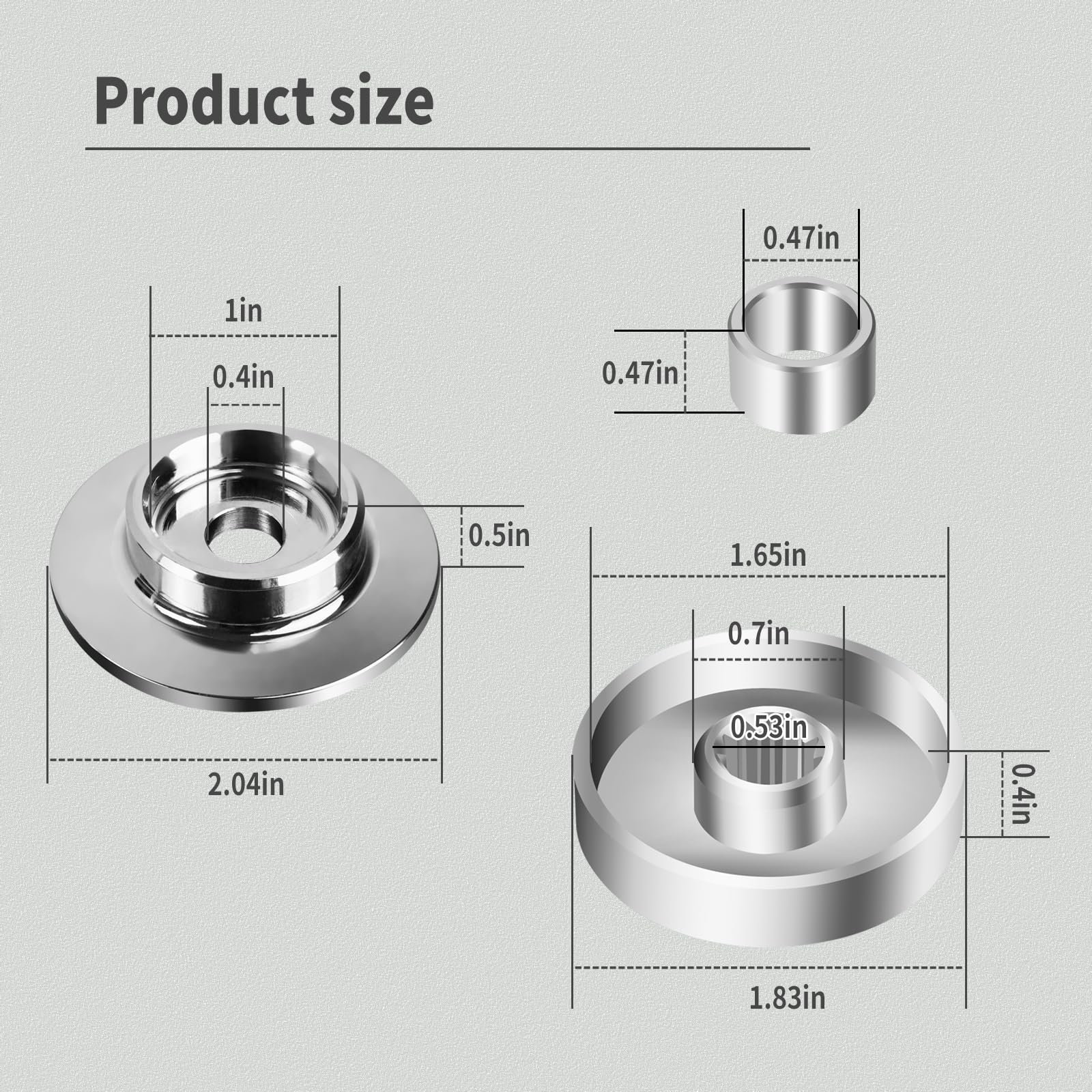 AQBB blade kit hardware for Echo SRM lower adapter ensures stable mounting.