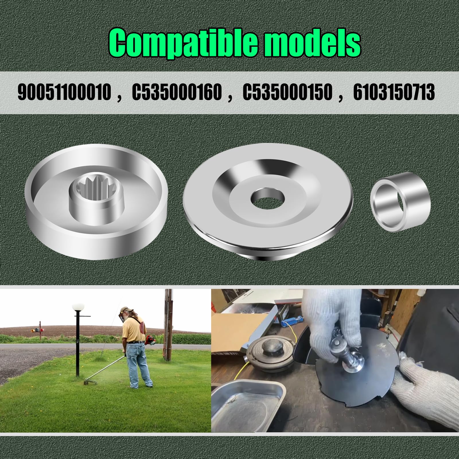 AQBB Echo SRM PTO shaft notes explain compatibility for safe installation.