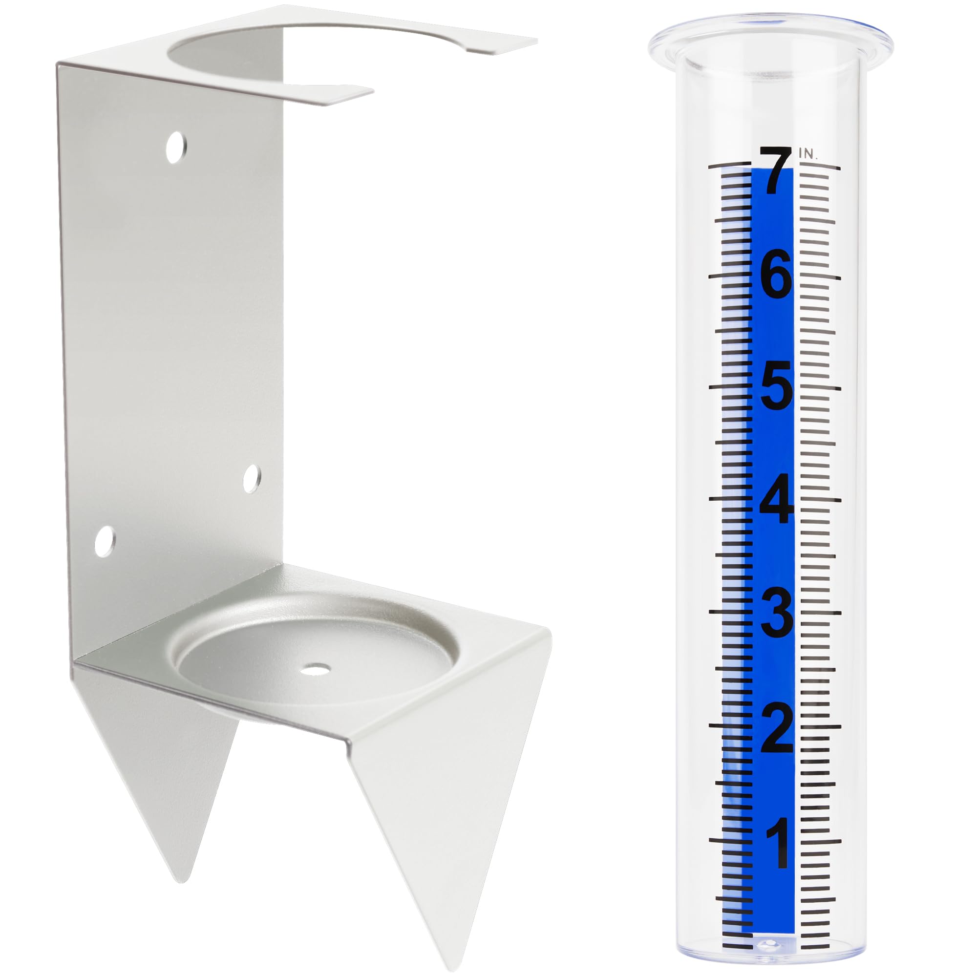 AQKILO 7-inch removable rain gauge tube for easy cleaning and flexible placement.