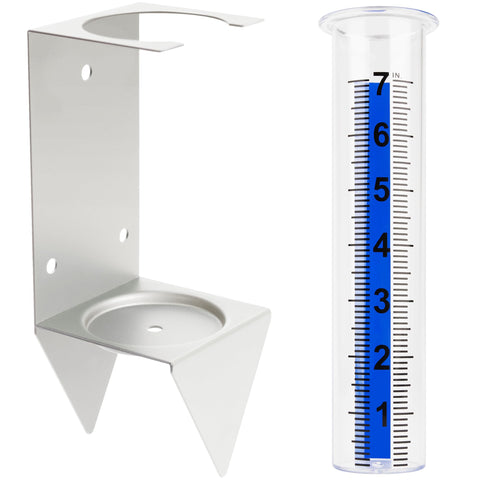 AQKILO 7-inch removable rain gauge tube for easy cleaning and flexible placement.