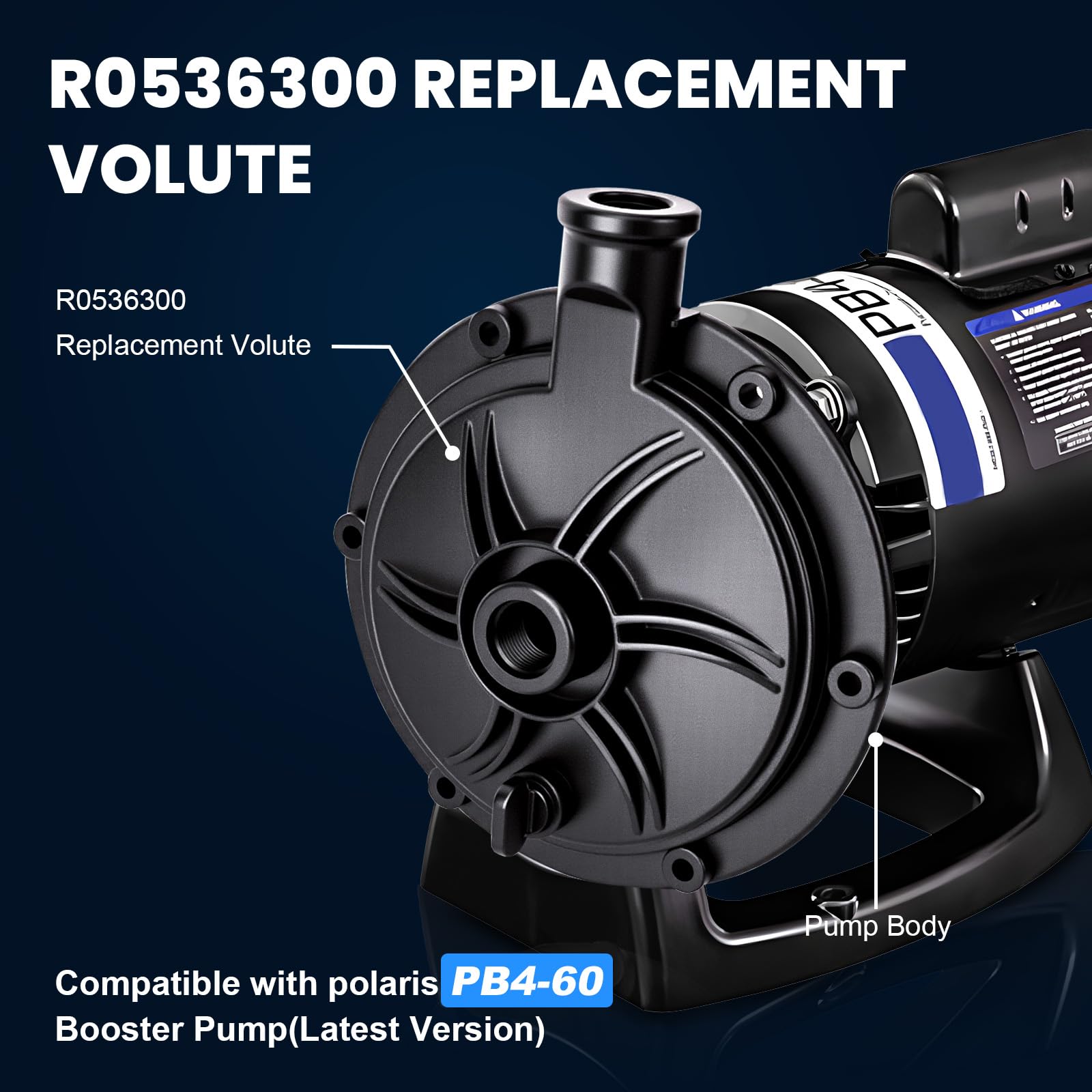 AQOVOR PB4-60 booster pump assembly showing compatibility and rugged build.