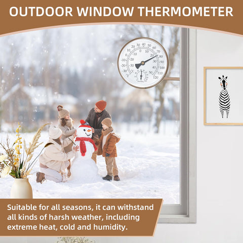 Aqqwxyq brass thermometer humidity indicator helps monitor greenhouse conditions.