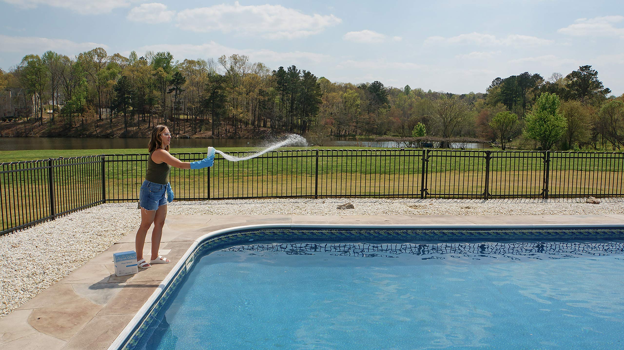 Aqua Clear Pool Shock is safe for all pool types
