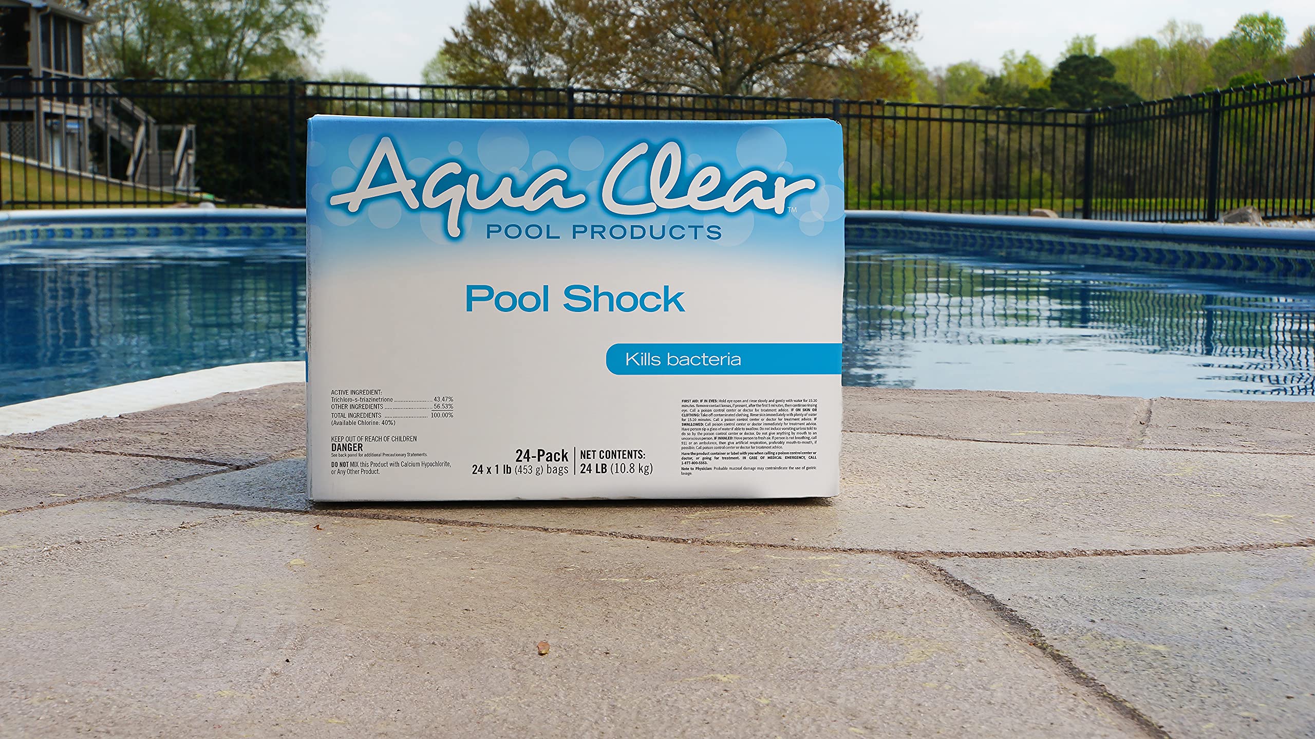 Family enjoys a cleaner pool after shocking with Aqua Clear Pool Shock