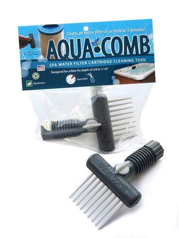 Aqua Comb UV-protected nylon comb for gentle pleat cleaning.