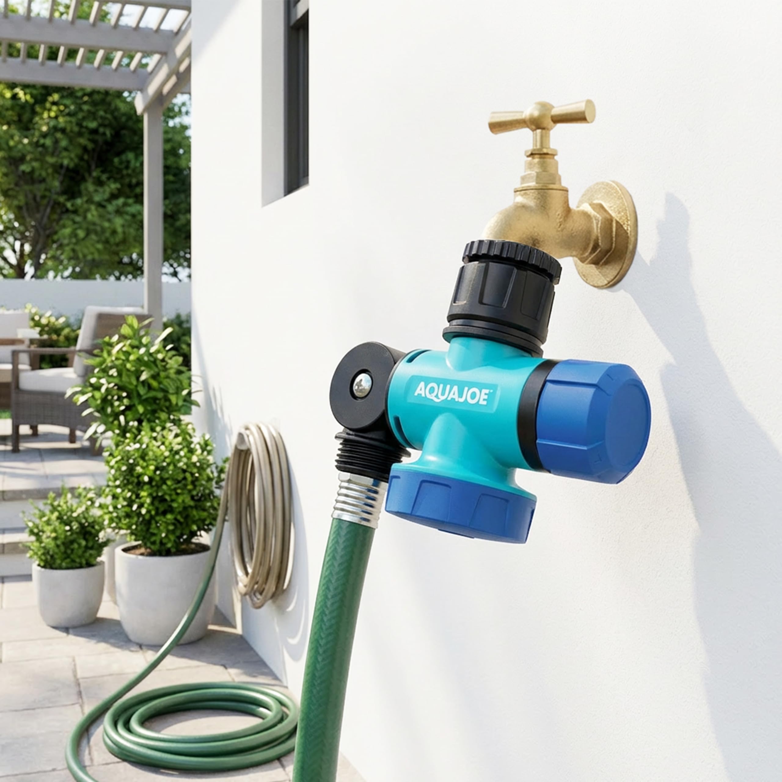 Aqua Joe adjustable water settings allow stream or shower for tasks
