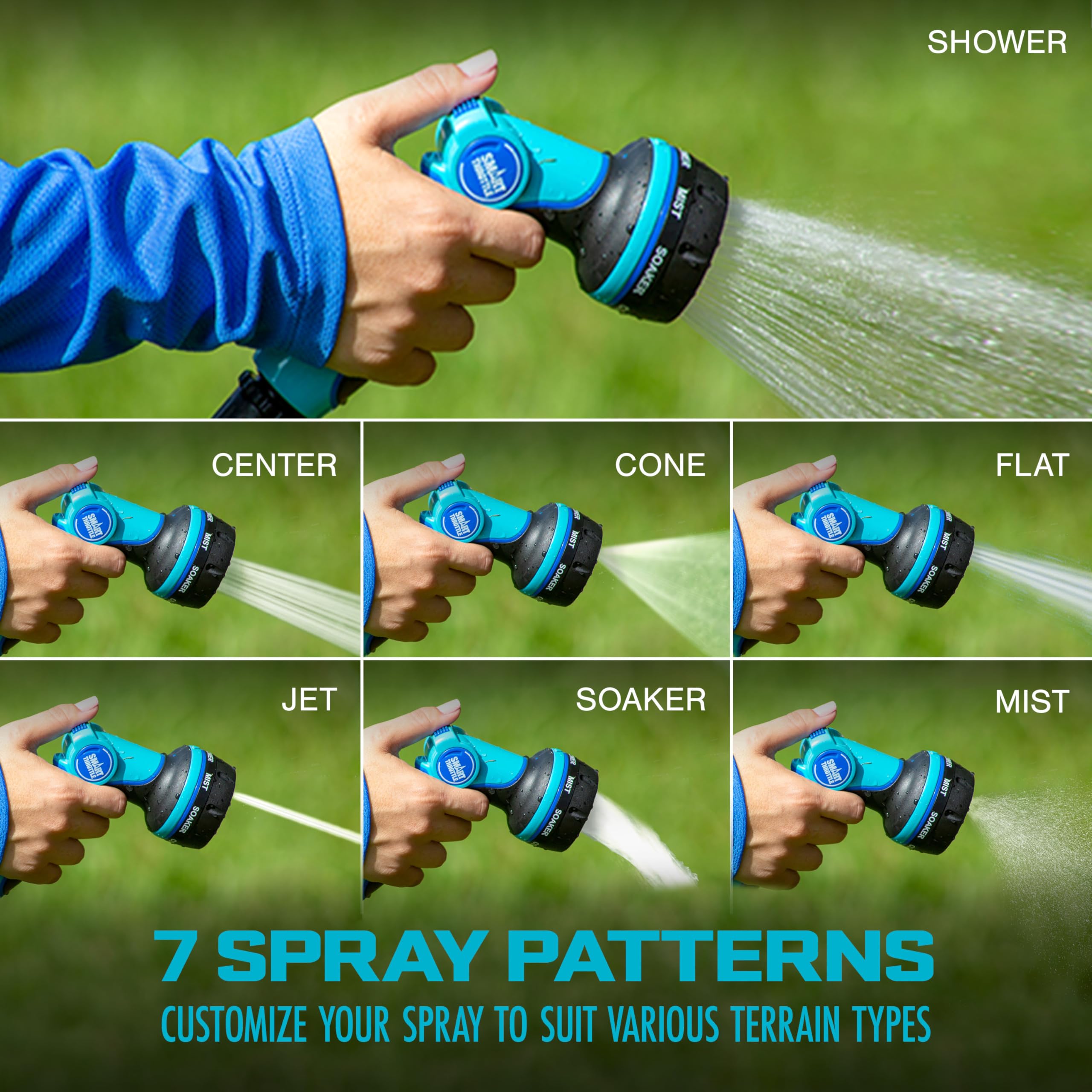 Aqua Joe AJHN102 flat spray for wide-area rinsing