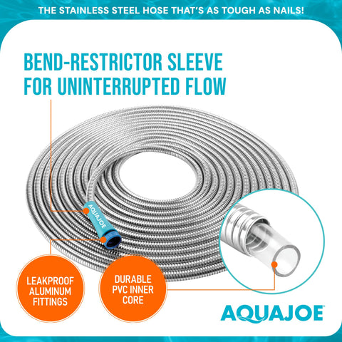 Aqua Joe AJSGH50 rugged exterior resists cuts and sun exposure during outdoor use.
