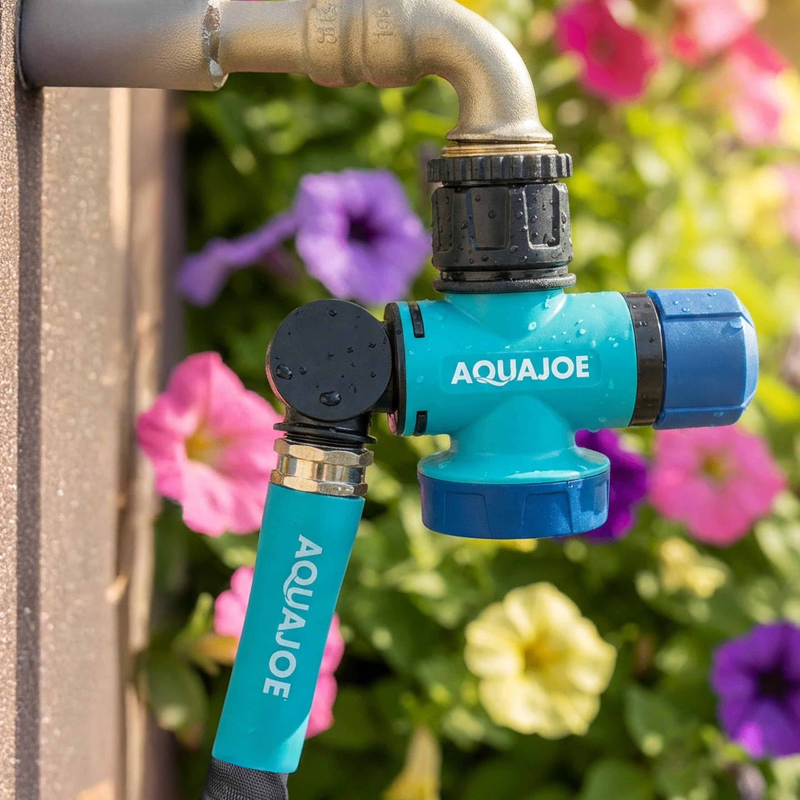 Aqua Joe durable garden connector designed for reliable yard watering