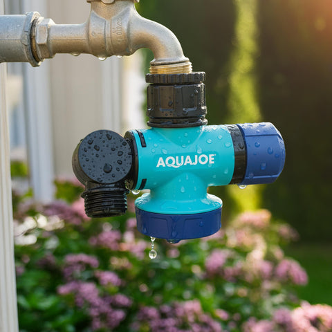 Aqua Joe hose-to-faucet converter provides secure connections for efficiency