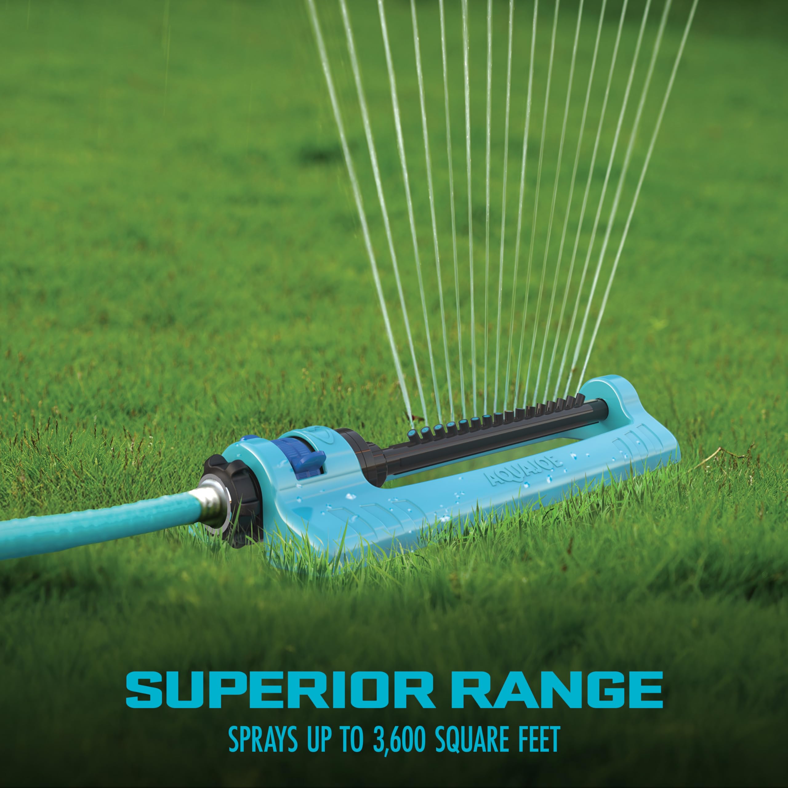 Aqua Joe SJI-OMS16 adjustable range and width up to 3600 sq ft.