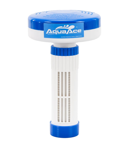 AquaAce floater with 13-settings dial ready for precise chemical release