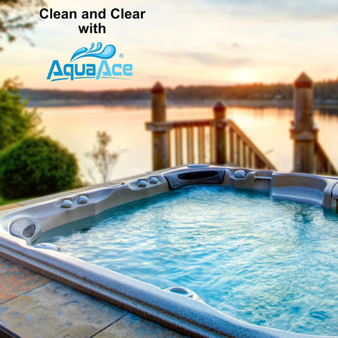 AquaAce floater being loaded with tablets for easy setup