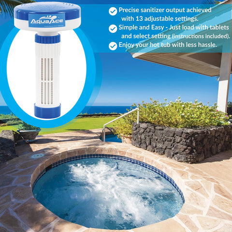 AquaAce floater close-up shows the weighted cap for stable operation