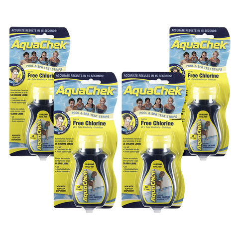 AquaChek free chlorine test strip for quick pool testing and peace of mind.