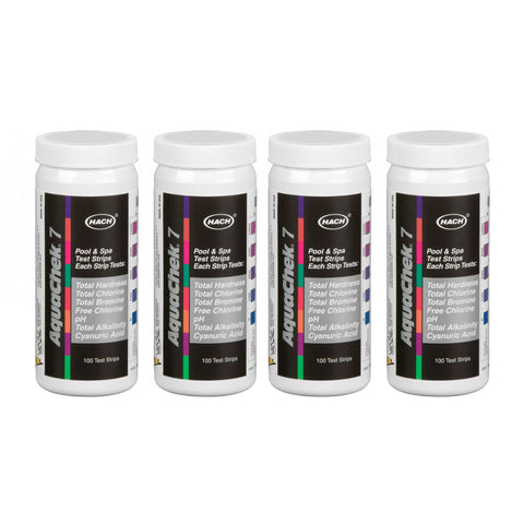 AquaChek Pro Silver test strips read pool chemistry quickly for accurate balancing.