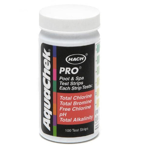 AquaChek Pro 5-Way bottle close-up for easy pool testing