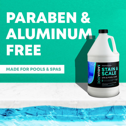 Gunite pools benefit from AquaDoc compatibility without harsh scrubbing