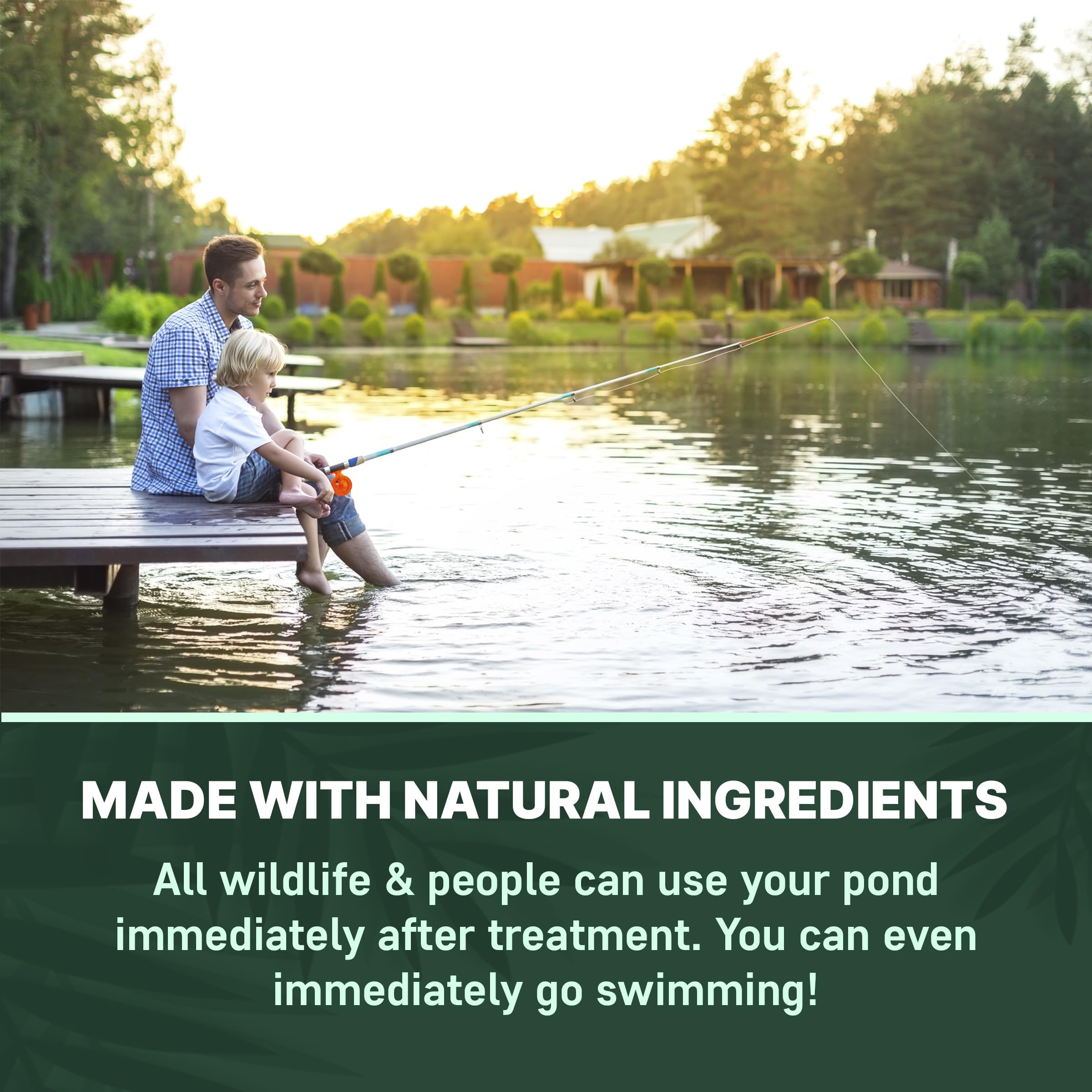 AquaDoc pond sludge reduction helps maintain a cleaner substrate.
