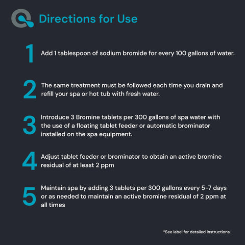 AquaDoc USA-made label on packaging signaling quality hot tub chemicals.