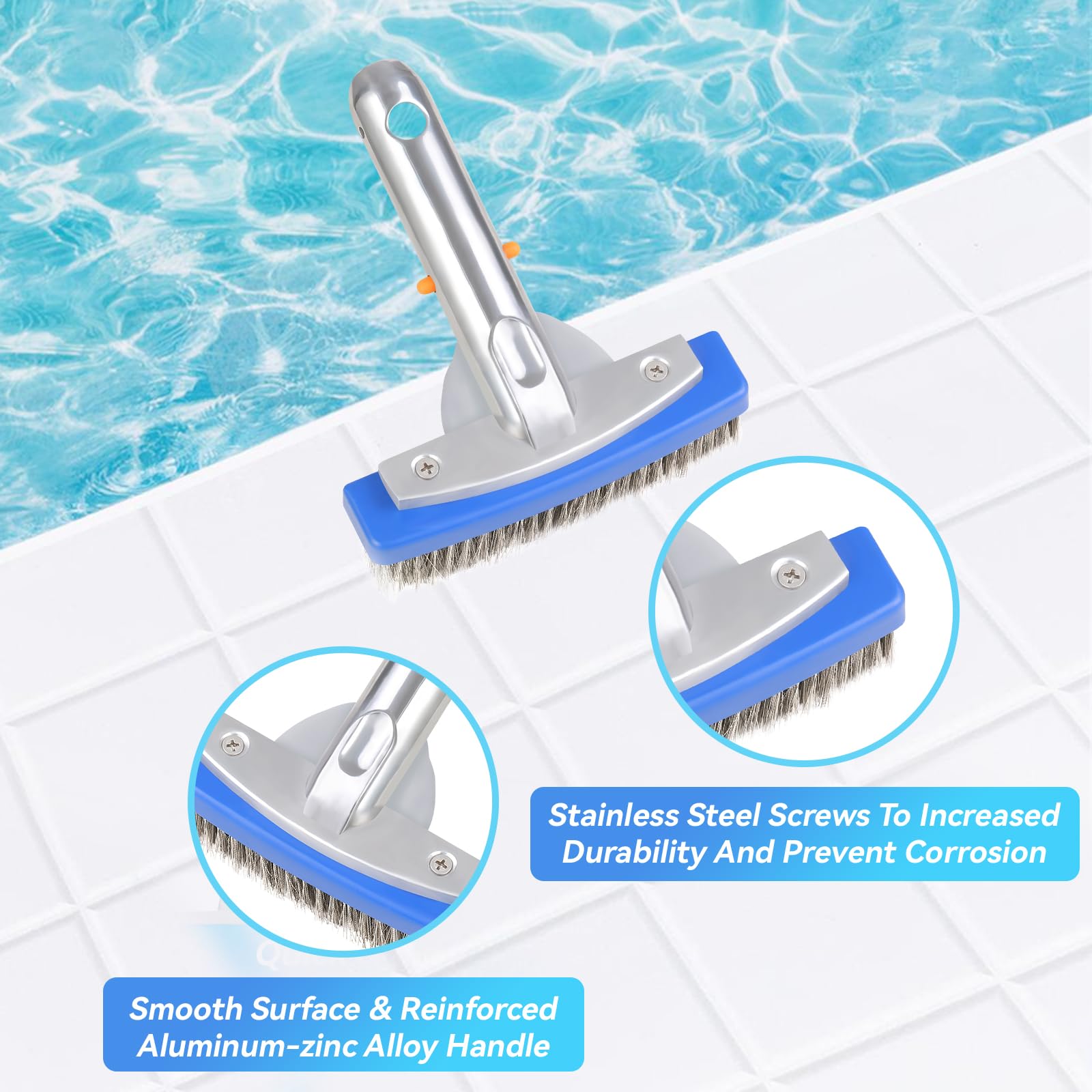 AQUAFLY brush targets rough concrete surfaces with durable bristles.