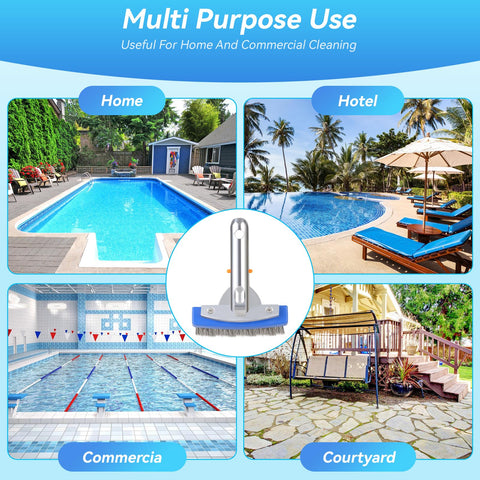 AQUAFLY brush cleans pool walls and floors effectively.
