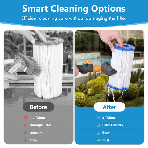 AQUAFLY leaves and debris removal demonstrated on a pool filter