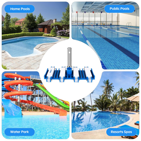 AQUAFLY pool vacuum head works across various pool types.