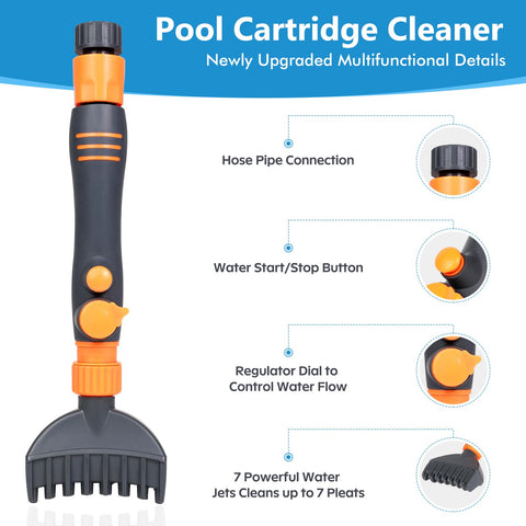 AQUAFLY spa filter cleaner shown with durable design for quick maintenance