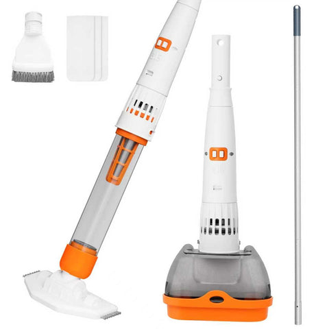 AQUAFYSH 3in1 orange vacuum powering pool and spa cleaning