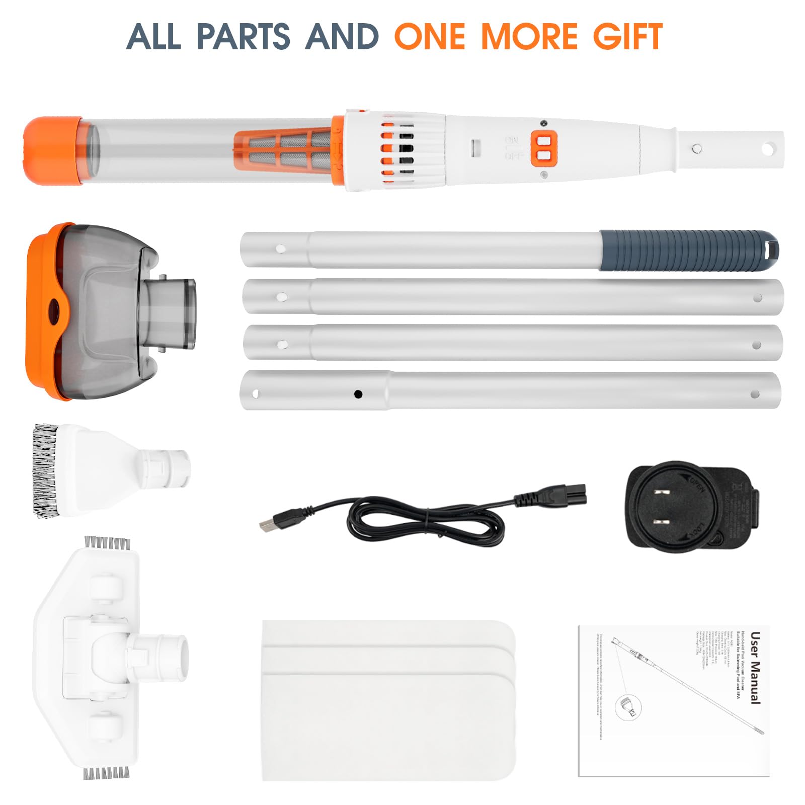 AQUAFYSH included filter socks and oil absorbers for spa water