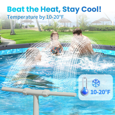 AquaJoyer installation guide shows easy compatibility with common above-ground pool fittings.